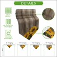 thumbnail image 5 of Sunflowers Table Runner Linen Burlap Table Runner 72 Inches Long Farmhouse Country Floral Vintage Wooden Grain Dresser Scarves for Kitchen Island Coffee Dining Party Wedding Holiday Decor 16"x72", 5 of 8