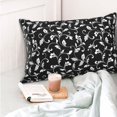 thumbnail image 5 of Kdxio Cotton Pillow Cases 16"x24" Pillowcases,Soft and Breathable Bedroom Pillow Cases-Black White Leaves, 5 of 8