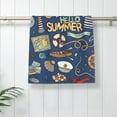 thumbnail image 4 of Kdxio Hand Towel Marine Nautical for Bathroom Kitchen Fingertip Bath Towels 27.5 x 16 Inch Home Hotel Gym Laundry Room, 4 of 5