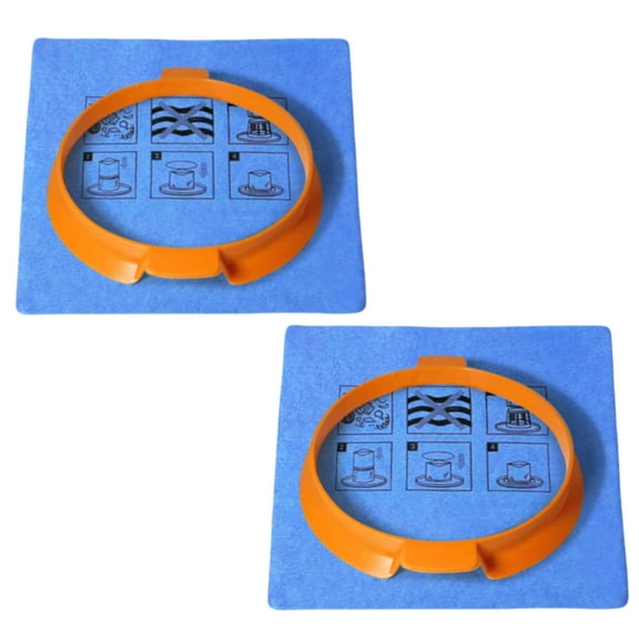 2-Pack 20-1100 Reusable Blue Cloth Filter & Clamp Ring,Fits Hyper Tough 3 Gallon Vacuum (AT18203P-3B) and 4 Gallon Vacuum (AT18306-4B)