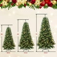 thumbnail image 6 of Artificial Christmas Tree with LED Lights,Multipurpose Xmas Tree with PVC Branches,Pre-Lit Xmas Tree Holiday Decoration for Indoor Home Office,Ideal Christmas Decoration, 6 of 6