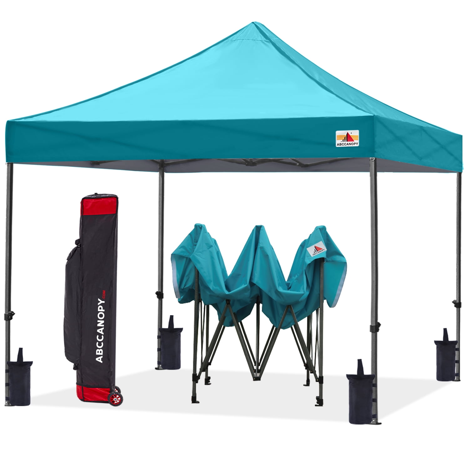 ABCCANOPY 10' x 10' Turquoise Outdoor Commercial Instant Shelter Metal