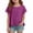 Purple, variant on TIREOW Cotton Linen Tops for Girls Oversized Summer Boho Short Sleeve Shirts Teen Kids Plain Loose Lightweight Beach Blouse (Navy, 7-8 Years)