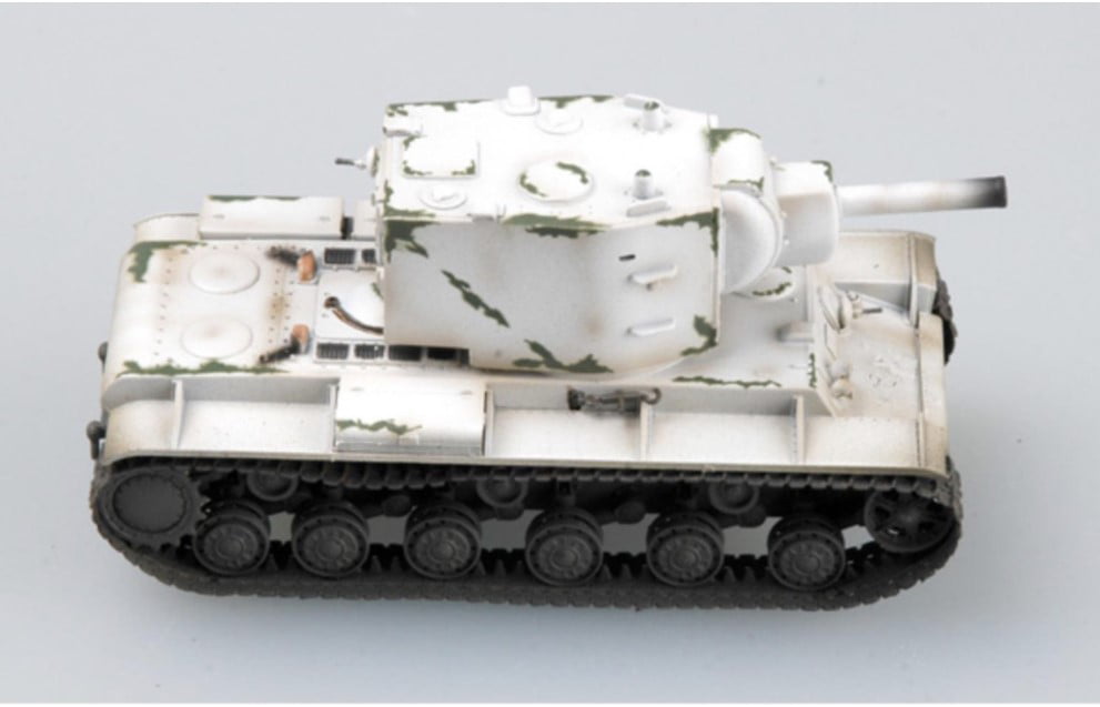WW2 Russian Army KV-1 1941 winter camouflage tank 1/72 non diecast Easy model 