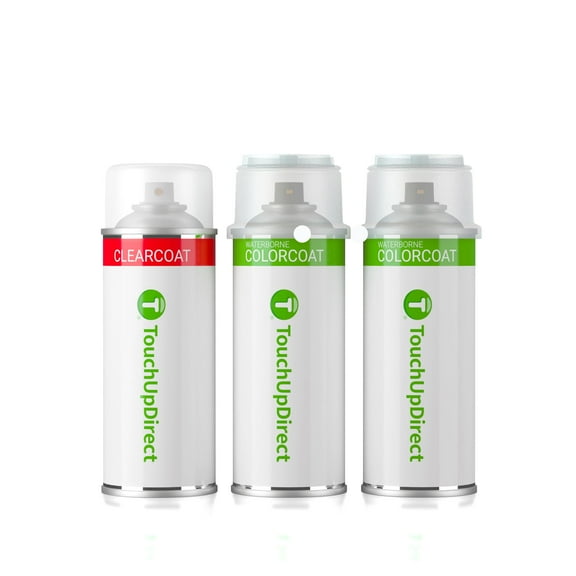 TouchUpDirect JR Powder White Pearl Tricoat for Hyundai Exact Match Touch Up Paint Aerosol - Essential Package