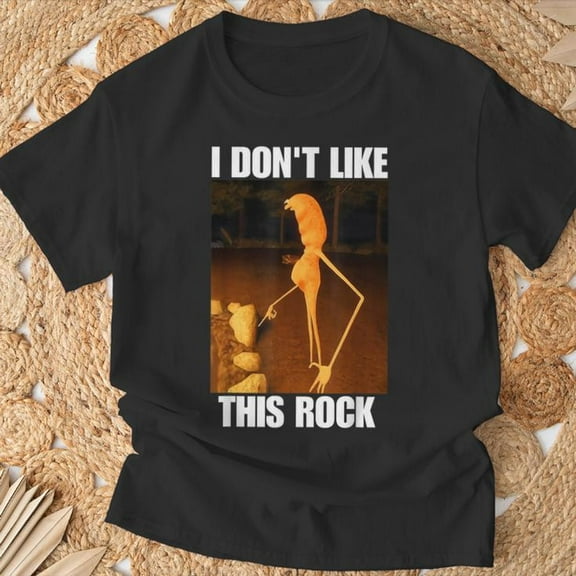 Marcus The Worm I Don’t Like This Rock T-Shirt, Funny Cartoon Meme Unisex Shirts