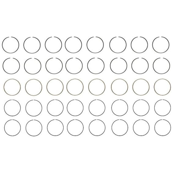 Piston Ring Set - Cast (Size 030) | Compatible with Ford 5.9L/360, 6.4L 390, 6.7L/410 OHV V8 16V Engines