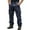 Navy, variant on CQONEPT Mens Cargo Pants Corduroy Workouts Lounge Tactical Pants Athletic Running Trousers with Multi Pockets Black L