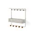 thumbnail image 2 of Umbra Estique Over-The-Door Multi-Use Organizer, W/Shelf, White, 2 of 15
