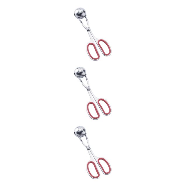 Advancent Práctico y eficiente clip para hacer albóndigas rellenas de acero inoxidable, fácil de hacer albóndigas, antiadherente, círculo Type1 NO1