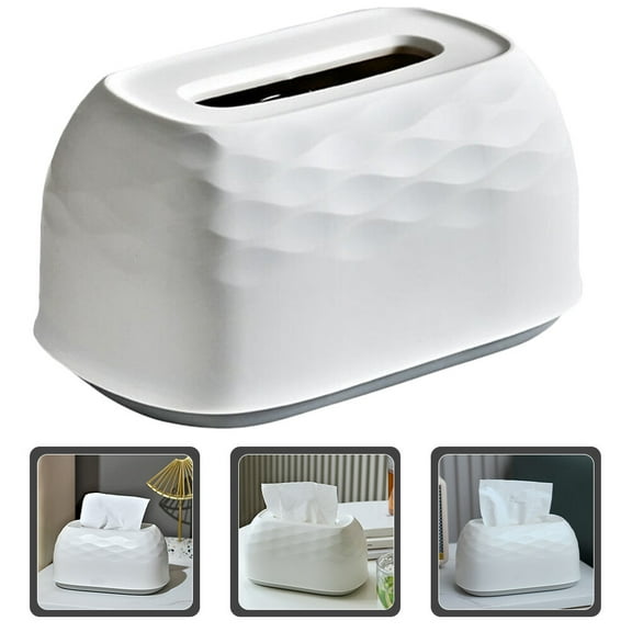 MLINS  Toilet Paper Holder Tissue Dispenser Cover Wall Hanging Box Tabletop Stand