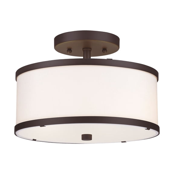 Livex Lighting - Park Ridge - 2 Light Semi-Flush Mount in New Traditional Style