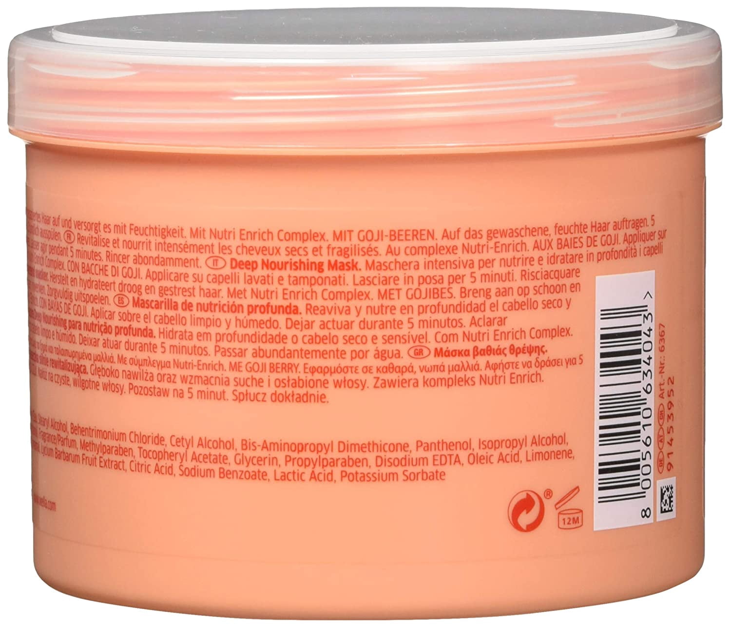 Wella - Invigo Nutri-Enrich Deep Nourishing Mask (500ml)