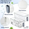 thumbnail image 3 of Freezer Ice Bucket with Scoop: Versatile Bverage Tub for Storing Ice Cubes, Vegetables, Fruits(Green, Large), 3 of 9