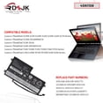 thumbnail image 3 of Batería RDSJ 45N1108 45N1109 45N1110 45N1111 45N1773 45N1112 45N1113 01AV459 para Lenovo ThinkPad T440 T440S T450 T450S T460 T550 X240 X240S X250 X260 X270 S440 S540 W550 A275 24Wh, 3 of 7