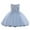 Blue, variant on JLFKNG Infants Girls Dresses Cute Sweet Solid Color Ruffled Sleeveless Breathable Ruffled Tulle Dress Suitable For Beach, Vacation,