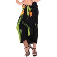 thumbnail image 2 of HAPPY BAY Women's Bikini Wraps Beachwear Sarong Coverups Swimsuit Swim Cover up Skirt Bathing suit Swimwear Beach Summer Wrap Skirts for Women One Size Coal, Allover Floral, 2 of 5