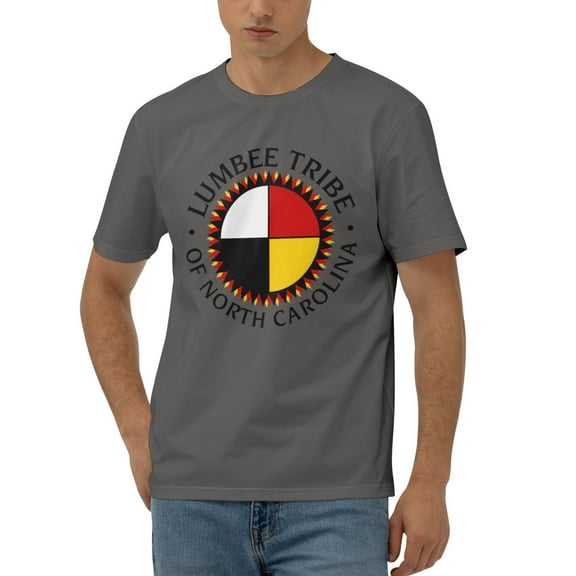 Lumbee Pride For Native American Men'S 170g Combed Cotton Short Sleeve T-Shirt