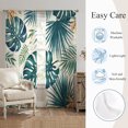 thumbnail image 5 of Summer Palm Leaf Sheer Curtains 96 Inch Length 2 Panels Set, Tropical Botanical Monstera Leaves Voile Window Treatment Semi Sheer Long Curtains Drapes for Bedroom/Living Room/Kitchen 52"x96"x2, 5 of 8