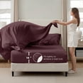 thumbnail image 4 of Flymme Twin Comforter Set with Sheets Dusty Plum , 5 Pieces Pintuck Bed in a Bag for Teens Adult Microfiber Pinch Pleat Complete Bedding Set for All Season, 4 of 9