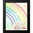 thumbnail image 2 of Kimberly, Allen 20x24 Black Modern Framed Museum Art Print Titled - Somewhere Over the Rainbow 1, 2 of 5