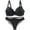 Black, variant on Women's Underwear and Bras Women's Bra and Panty Sets Lace 2 Piece Bra and Thong Set Underwire Bra Bra and Panty Sets for WomenDondPOSeamless Bras for Women Black