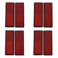 thumbnail image 1 of 8X Réflecteurs Rouges Rectangulaires Universels pour Motos ATV Motos Tout-Terrain, 1 of 8