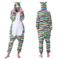 thumbnail image 4 of Conjuntos de pijamas de unicornio para mujer, ropa de dormir de franela con animales bonitos, camisón de Tigre y gato para invierno, 4 of 5