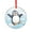 Pattern, variant on Cartoon Easter Rabbits Eggs Crystal Glass Christmas Ornament Happy Easter Day Pink Flower Colored Egg Glass Round Ornaments Hanging Ornaments Xmas Tree Decor for Family Friends Lovers