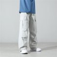 thumbnail image 2 of Coerni Boys Parachute Cargo Pants Lightweight Quick Dry Wide Leg Pants Casual Trousers Teen Spring Fall Outdoor Wear Baggy Hiking Pants, 2 of 6