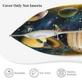 thumbnail image 5 of Kll Space Planet Decorative Throw Pillow Covers Velvet Soft For Couch Sofa Bedroom Living Room Outdoor (Pillow core not included) -16"X16", 5 of 8