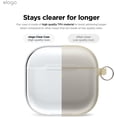 thumbnail image 3 of Clear Case Compatible with AirPods 4 Case - Compatible with AirPods 4th Generation Case, Carabiner Included, Reduced Yellowing, Wireless Charging, Shock Resistant, Full Protection (Transparent), 3 of 9