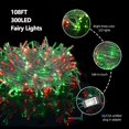 thumbnail image 3 of Cadena de luces LED ILLUMINEW 300, rojo y verde, 108 pies, para exteriores, 3 of 7