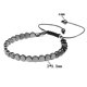 thumbnail image 1 of Pulsera magnética de piedra biliar negra, piedra energética para la salud, pulsera tejida retro, 1 of 4