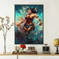 thumbnail image 2 of Wonder Woman Diamond Art Painting Kits - Full Drill Diamond Dots Paintings for Beginners, Round 5D Paint with Diamonds Pictures Gem DIY Adult Crafts 12x16inch, 2 of 5