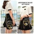 thumbnail image 6 of FORMRS Crossbody Bag for Women Quilted Travel Shoulder Cell Phone Purse with Chain Strap Handbag, Leopard Print Heart Cat, 6 of 7