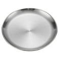 thumbnail image 2 of HHGBAD Stainless Steel Barbecue Plates, Thickened Cake Plates, Durable Dinnerware, Textured Design for Pasta, Steak, Ideal for Home and Restaurant Use, 2 of 2