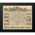thumbnail image 2 of May 24x20 Black Modern Framed Museum Art Print Titled - Caribbean Havana Cuba - May 1853, 2 of 5