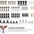 thumbnail image 3 of 120 Pcs Remove The Zipper Labels Extension Pulls Detachable Extender Clothing Accessories, 3 of 6