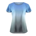 thumbnail image 2 of MITCOWBOY Hauts pour Femmes, Été Imprimé Grande Taille Manches Courtes T-Shirt Ample 3D Imprimé pour Femmes, Chemises pour Femmes, Chemises Roses pour Femmes, Bleu 3TG (Liquidation), 2 of 6