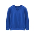 thumbnail image 5 of DPOIS Kids Girls Boys Long Sleeve Hooded Sweatshirt Pullover Hoodies Blue 9-10, 5 of 7