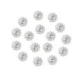 thumbnail image 1 of MERIGLARE 100 Pieces 16mm Hollow Flower End Bead Caps for Jewelry Making Plated, 1 of 6