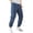 39# Blue, variant on Mens Cargo Pants Casual Lightweight Elastic Waist Joggers Drawstring Baggy Comfy Workout Hiking Pants Multi Pockets Khaki 2XL