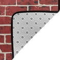 thumbnail image 2 of Brick Tile Wall Texture Rugs Doormat, Non-Slip Machine Washable Carpets Floor Door Mat , 36" x 24", 2 of 6