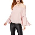 thumbnail image 1 of Blusa de punto bar III con mangas acampanadas para mujer rosa pequeña, 1 of 1