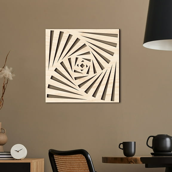 Soimiss 3Pcs Assorted Color Wood Hanging Decor Wall Decoration Rustic Style for Office