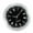 Silver frame black r, variant on Elegant Round Metal Clock Insert with Roman Numerals Dials for Craft Project