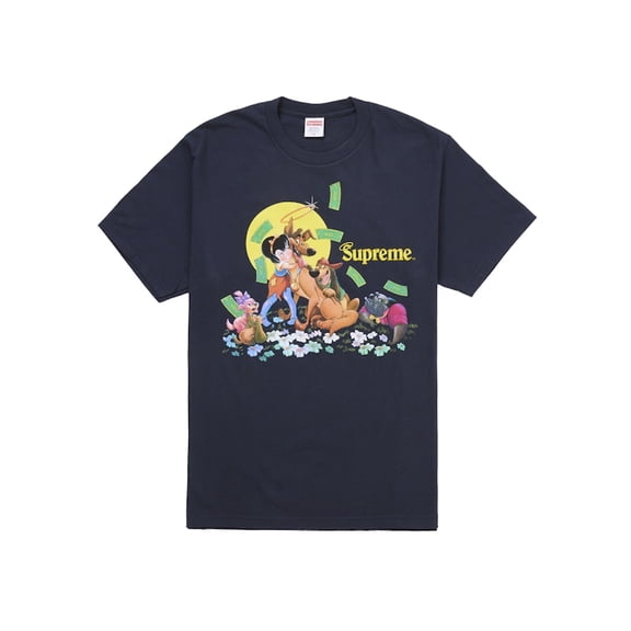 Supreme Men's All Dogs Go To Heaven Tee Navy, from StockX