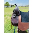 thumbnail image 4 of Resistance Western Youth Pleasure Treeless Horse Saddle – Leather with Beads on the Skirt, 4 of 6