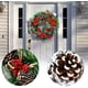 thumbnail image 4 of Nueva corona navideña, decoración de puerta de otoño, corona de puerta hecha a mano, decoración Floral de Papá Noel, adornos navideños para el hogar, 4 of 4